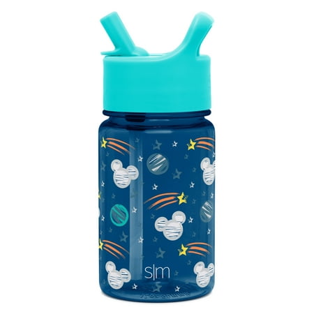 Simple Modern Disney 12oz Summit Kids Tritan Water Bottle with Straw Lid for Toddler - Dishwasher Safe Travel Tumbler - Disney: Mickey Space
