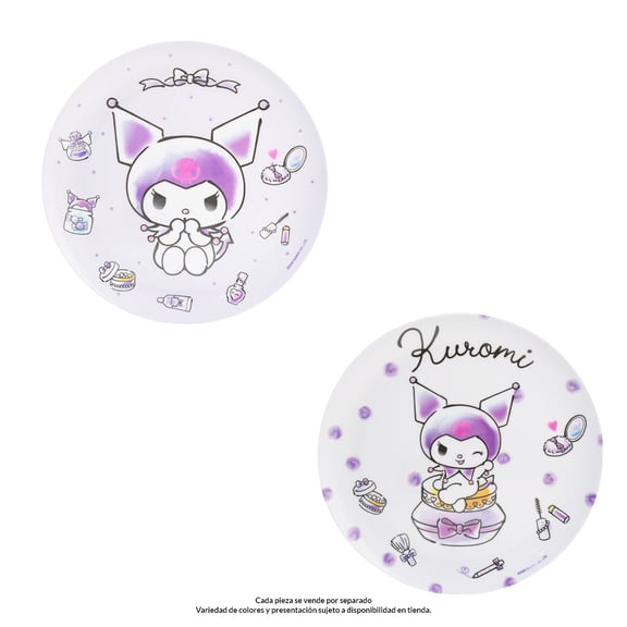 Plato Mediano Prichos Kuromi de Melamina Varios Diseños 1 pieza