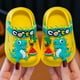 thumbnail image 1 of Zapatos de jardín con diseño de dinosaurio para niños y niñas, con dibujos animados, antideslizantes, de suela suave, para verano, para niños, para usar en la playa, 1 of 5