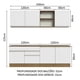 thumbnail image 4 of Cocina Integral 240cm Marrón/Blanco Glamy Madesa 06, 4 of 5