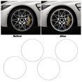 thumbnail image 3 of Car Rim Protector, 19 Inch Wheel Guard Trim Rings for 4pcs Alloy Hub with Self Adhesive, Universal Aluminium Rim Protection for Curb Rash Prevention, 3 of 7