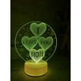 thumbnail image 2 of I Love You Mom Mothers Day 3D Night Light Color Changing Illusion Lamp for Children Kids Gift Christmas Birthday Best Gifts, 2 of 3