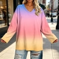 thumbnail image 5 of GERsome Womens Long Sleeve Shirts Plus Size V Neck Casual Blouses for Fall Casual Size XL, 5 of 7