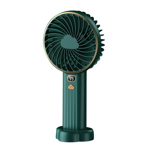 Xihbxyly Ventilador Portátil Pequeño, Silencioso, Recargable Por Usb, Cinco Velocidades Ajustables, Compacto y Ligero, Ideal para Escritorio de Oficina, Uso Doméstico, Ideal para Viajes, Tamaño de 21