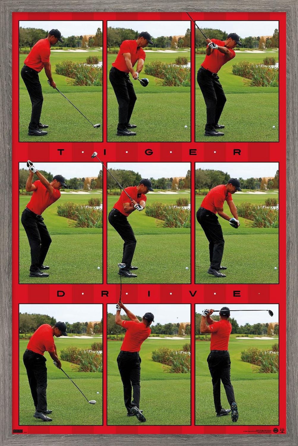 Tiger Woods - Drive Wall Poster, 22.375" x 34"