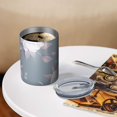 thumbnail image 3 of Floral 12oz Stainless Steel Coffee Mug – Double-Wall Insulated Cup with Spill-Resistant Lid, 360° Full-Print Design, Keeps Drinks Hot & Cold for Home, Office, Travel,Thanksgiving,Christmas, Spring, 3 of 5