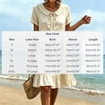 thumbnail image 4 of Horkkom T Shirt Dress Women Summer Solid Color Short Sleeve Dress Vacation Loose Mini Dresses, S-3XL, 4 of 8
