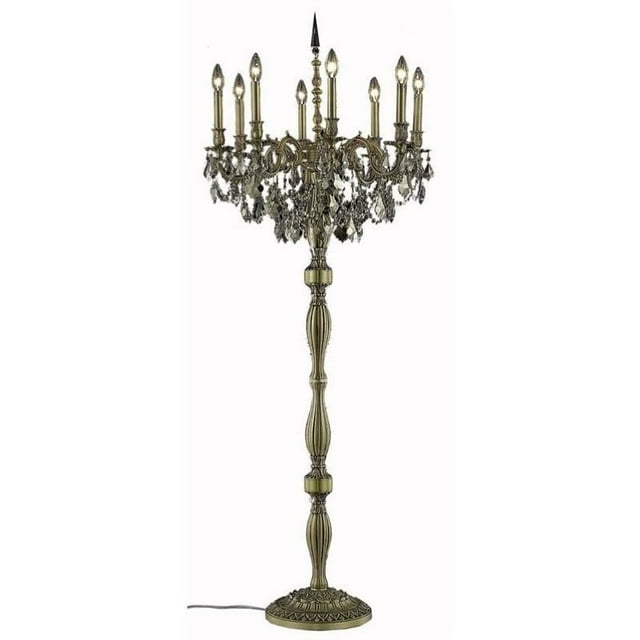 Elegant Lighting Rosalia 62" 8 Light Elements Crystal Floor Lamp