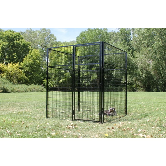 K9 Kennel Store 7' Tall 8’ X 8’ Welded Wire Basic Dog Kennel System