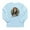 Sky Blue, variant on - Mona Lisa Dog Long Sleeve T Shirt - Long Sleeve Infant T-Shirt