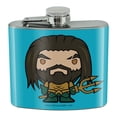 thumbnail image 1 of Aquaman Movie Cute Chibi Character Stainless Steel 5oz Hip Drink Kidney Flask, 1 of 4