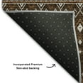 thumbnail image 3 of Addison Rugs Mayfield Washable Transitional Boho Chocolate Rectangle Rug, 9' x 12', 3 of 6