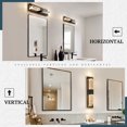 thumbnail image 3 of Crystal LED Modern Indoor Wall Lamp Bathroom Crystal Light Fixture Bedroom Living Room 3000K-Black, 3 of 7
