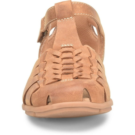 Comfortiva Womens Persa Sandal Almond CT0041804 Distressed Leather 1 inch Heel