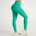 thumbnail image 2 of Riforla Womens Leggings Peach High Waist Seamless Yoga Pants Fitness Meditation Athleisure Womens Tights Light Green M, 2 of 4