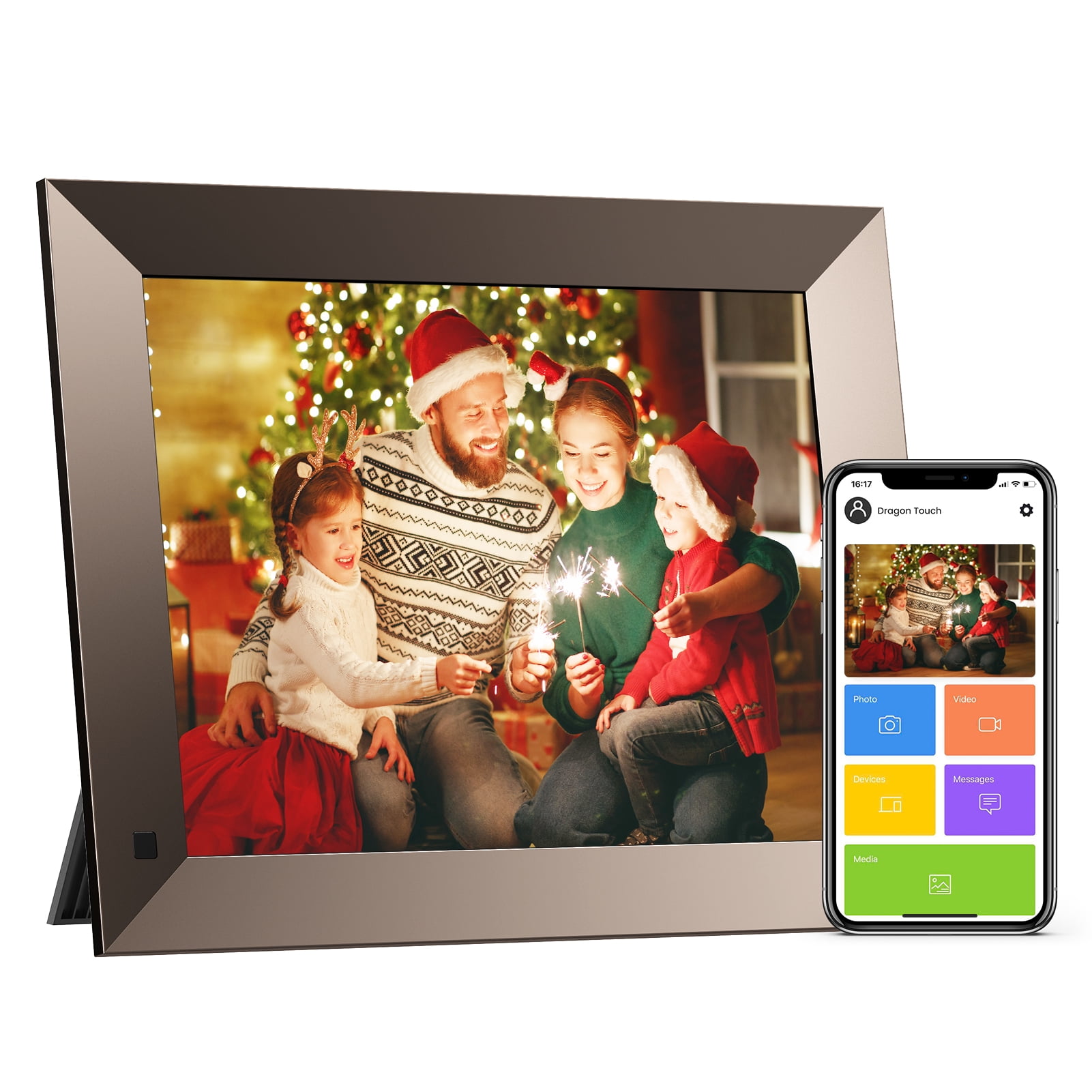 Dragon Touch Wifi Digital Picture Frame, Photo Frame 10.1 inch HD Touch
