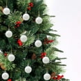 thumbnail image 5 of 2025 Summer 24pcs Christmas Tree Decorations with Bright and Sparkling Powder Balls Plastic Christmas Colored Balls and Small Pendants on Sale, 5 of 8