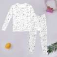 thumbnail image 4 of Halloween Pajamas Kids Size 4-5 Years Childrens Homewear Long Sleeve Top with Pants Cozy Loungewear Set Girls' Pajama Sets Brick Red, 4 of 4
