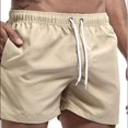 thumbnail image 1 of Pantalones cortos de baño de secado rápido para hombre, Shorts deportivos para correr, pantalones con cordón ajustable, ropa de playa de verano Fivean unisex, 1 of 2
