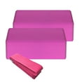 thumbnail image 2 of Happy Date Yoga Blocks, High Density EVA Foam Blocks to Support and Deepen Poses, Improve Strength and Aid Balance and Flexibility - Lightweight, Odor Resistant, 2 of 8