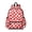 Red and White, variant on Brown and White Checkered Pattern Backpack for School, Cute School Bag with Adjustable Shoulder Straps and Padded Back, 13.4"x11"x4.7"