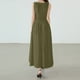 thumbnail image 3 of WILLBEST Vestidos De Mujer Vestido Casual Sin Mangas De Color Sólido Para Mujer Vestido Midi De Verano Con Cintura Ajustada A La Moda, 3 of 3