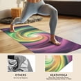 thumbnail image 4 of Colorful Tie Dye Spiral Galaxy Pattern Hot Yoga Mat Towel Non Slip for Hot Yoga - Quick-Drying Yoga Mat Cover with 4 Corner Pockets with Travel Bag - Hot Yoga Towel Non Slip 70"x26", 4 of 6