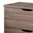thumbnail image 4 of Urbane Brown Finish Nightstand With 2 Drawers On Metal Glides., 4 of 5