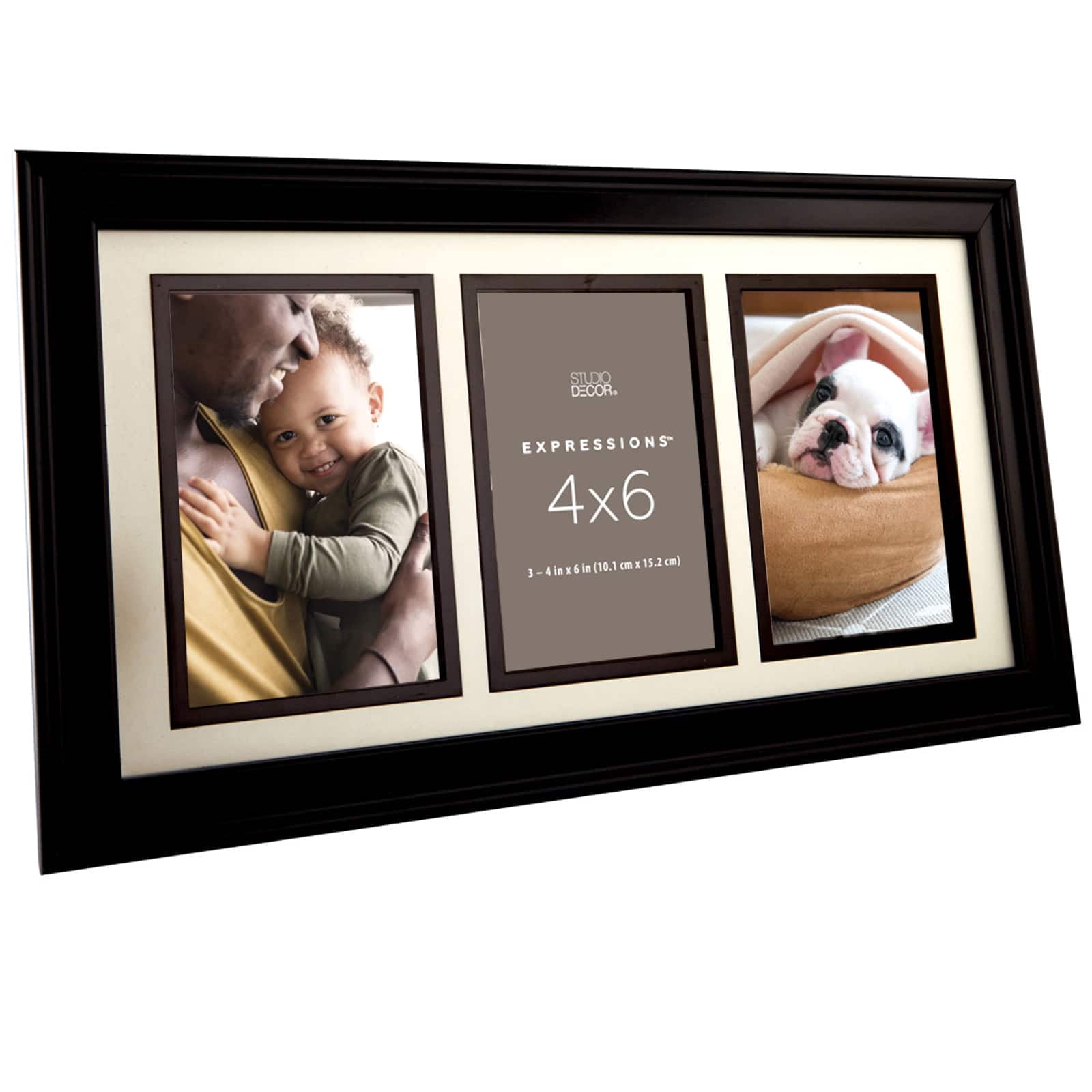 Studio Decor Expressions 3 Opening 4" x 6" Collage Frame