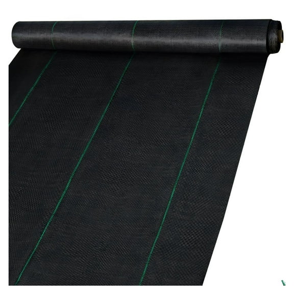 2*3FT300FT Premium Weed Barrier Fabric Heavy Duty 2.4OZ, Woven Weed Control Fabric, High Permeability Good for Flower Bed, Geotextile Fabric for Underlayment, Polyethylene Ground Cover