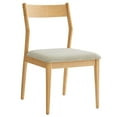 thumbnail image 6 of Modway Solara Fabric Wood Dining Side ChairsSet of 2 in Natural Heathered Weave Beige, 6 of 10