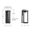 thumbnail image 2 of Capital Lighting 934642BK-GL Hunt 1 Light Outdoor Wall Light, Black, 2 of 6