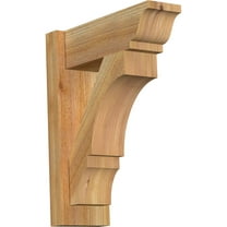 Ekena Millwork 6"W x 16"D x 20"H Balboa Rough Sawn Traditional Outlooker, Western Red Cedar