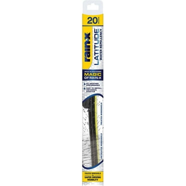 Rain-X 5079277-2 Latitude 2-In-1 Water Repellent Wiper Blades, 20 Inch Windshield Wipers (Pack Of 1), Automotive Replacement Windshield Wiper Blades With Patented Rain-X Water Repellency Formula