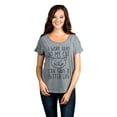 thumbnail image 2 of Thread Tank I Work Hard So My Cat Can Have A Better Life Women's Relaxed Slouchy Dolman T-Shirt Tee Heather Grey Small, 2 of 4