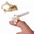 thumbnail image 4 of Rbaofujie Life Tool New Smoking Male Finger Prevention Smoked Ring Pro Gold, 4 of 5