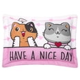 thumbnail image 2 of Fundas Decorativas Elefantito Bombón Color Rosa Gatitos, 2 of 3