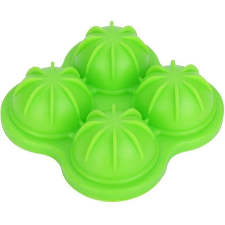 TOOAD Moule à glaçons en forme de boule en silicone - 4 emplacements ...