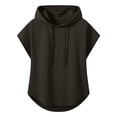 thumbnail image 4 of Mens 2026 Sleeveless Hoodie Tank Top Drawstring Hooded Tank Tops Gym Bodybuilding Cut Off Workout Muscle Shirts Sleeveless T Shirt,Gray M, 4 of 5