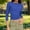 Blue, variant on Olyvenn Womens 3/4 Sleeve T Shirts 2026 Fashion Round Neck Basic Crop Tops Slim Fitted Top Going Out Outfits Clothes Navy M