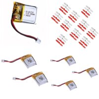 HobbyFlip 3.7v 100mAh LiPo Battery(6) w/30mm Propellers 10 sets of 4 for Cheer X1