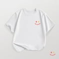 thumbnail image 2 of Bearichfupo Children's Casual Short Sleeved T Shirt Day Letter Print Round Neck T Shirt,Girls Crewneck Tees,Sizes 8-9 Years, 2 of 5