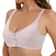 thumbnail image 2 of Gibobby Brasier con Cierre Frontal Sujetador de ropa interior cómodo y Sexy para mujer embarazada sin anillo de con encaje frontal de botones(Rosa,75), 2 of 3