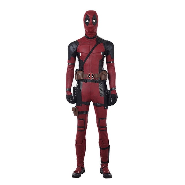 Disfraz de Deadpool de Marvel, traje de Wade Wilson para adultos, Cosplay de Deadpool, zapatos, accesorios, disfraz de Halloween