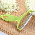 thumbnail image 3 of Billuyoard Rebanador de vegetales multiusos Pelador de papas Acero inoxidable Gadget de frutas verdes Peladores de restaurante Zesters resistentes al Cocina y Comedor Billuyoard HA6274-00B, 3 of 6