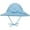 Blue, variant on Toddler Kids Baby Girl Breathable Sun Hat Cotton Foldable 50+ SPF Protective