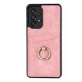 thumbnail image 1 of PU Leather Case for Samsung Galaxy A33 5G 6.4 Inch with Card Slots Ring Holder Kickstand Phone Cover, Soft TPU Shockproof Anti-Drop Slim Fit Protective Case for Samsung Galaxy A33 5G,Pink, 1 of 17