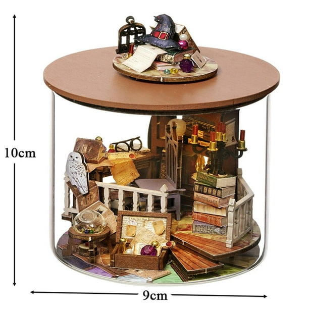 DIY Miniature Doll House Toy Ingenious Hand-Made Handmade Decorations  Precisely Cut with for Bedroom Birthday Cultivating Interest Boys