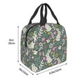 thumbnail image 3 of Disketp Retro Bunny Floral for Insulated Lunch Bag for Women and Men, Perfect for Work, Hiking, Picnic, 3 of 8