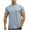 Light Blue, variant on Lightweight Short Sleeve T-Shirt for Men Quick Dry Workout Running Shirts Crewneck Solid T Shirt Summer Sports Tees